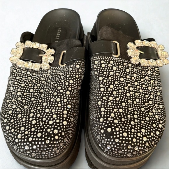 Desdemona Rhinestone Platform Clogs - Picture 3 of 6